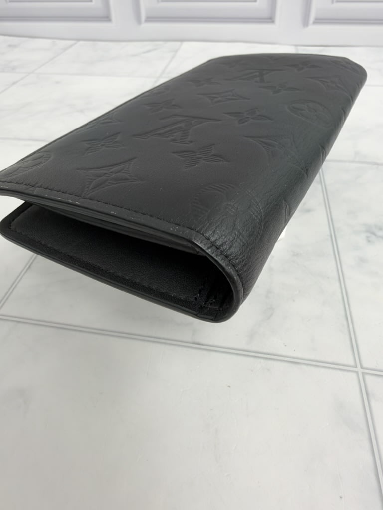 Louis Vuitton Black Monogram Shadow Brazza Wallet