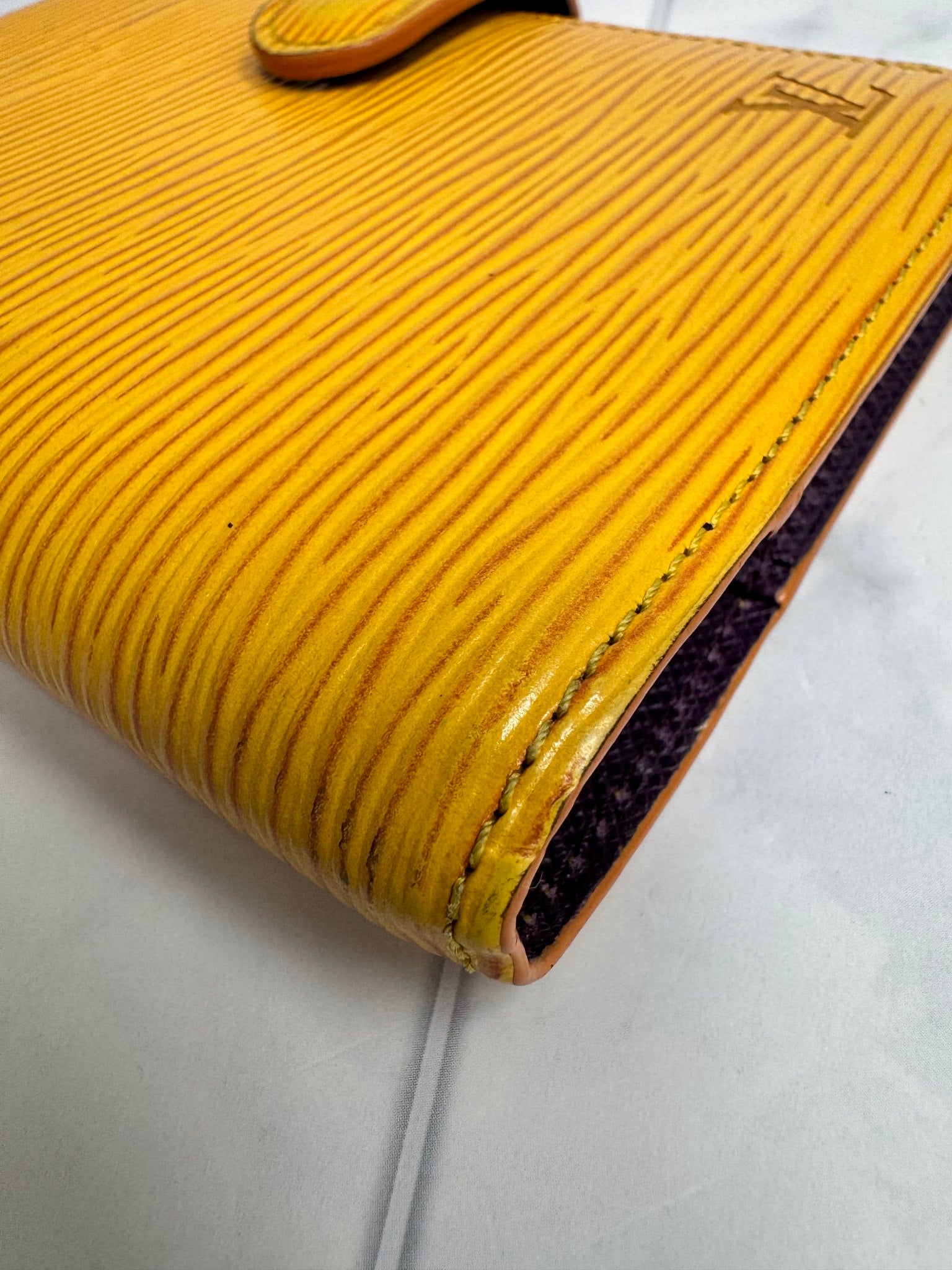 Louis Vuitton Yellow Epi Leather Agenda PM