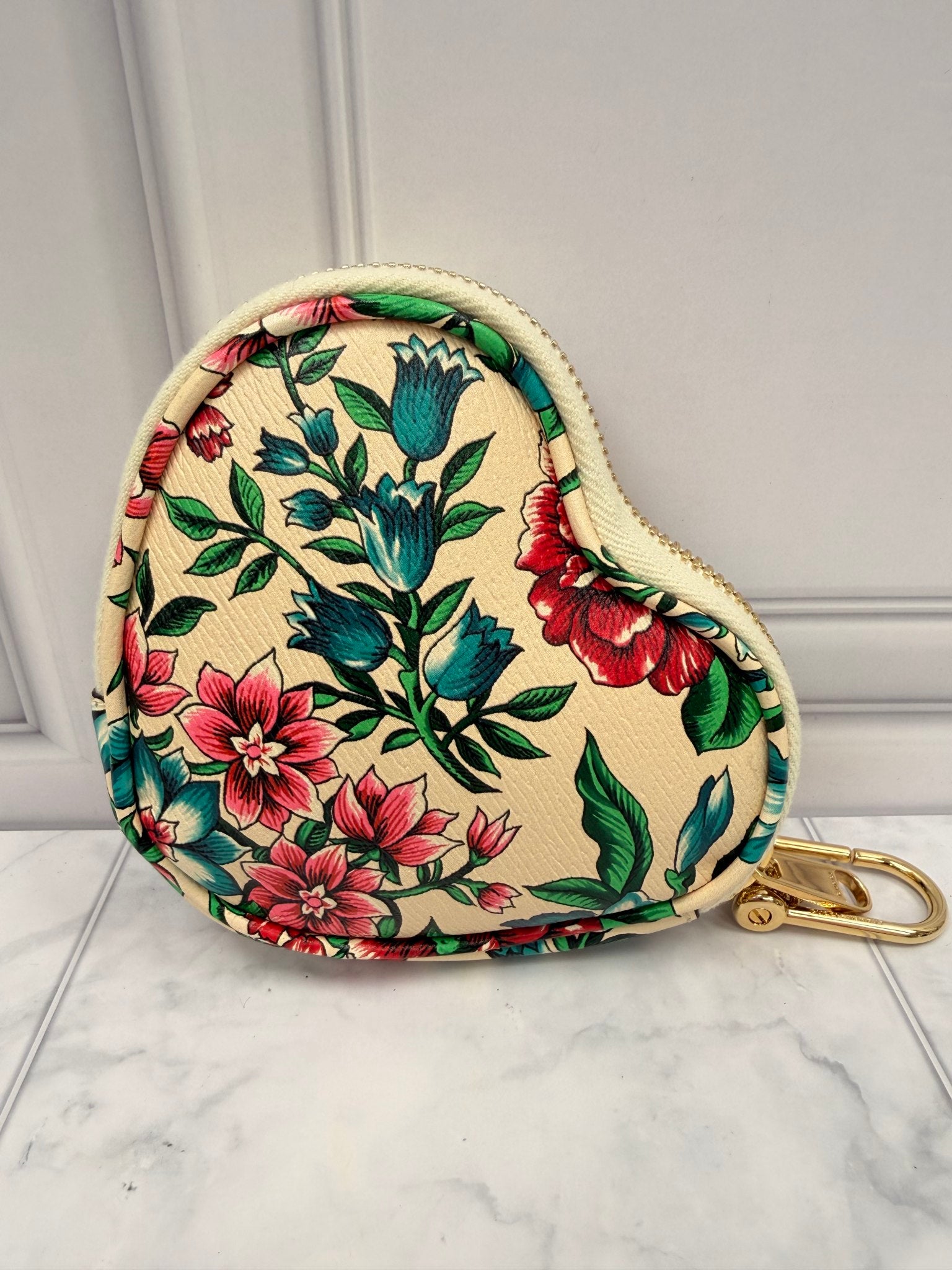 Gucci Floral Heart Coin Case