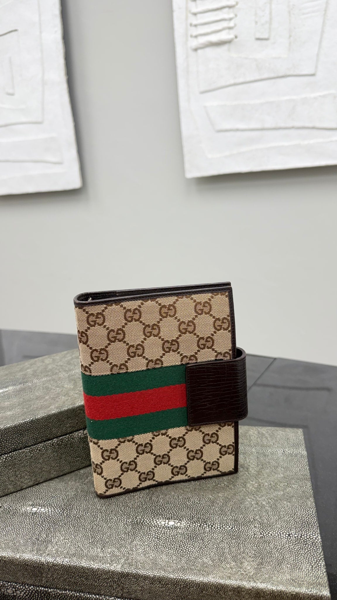 Gucci GG Canvas Web Agenda MM Cover 