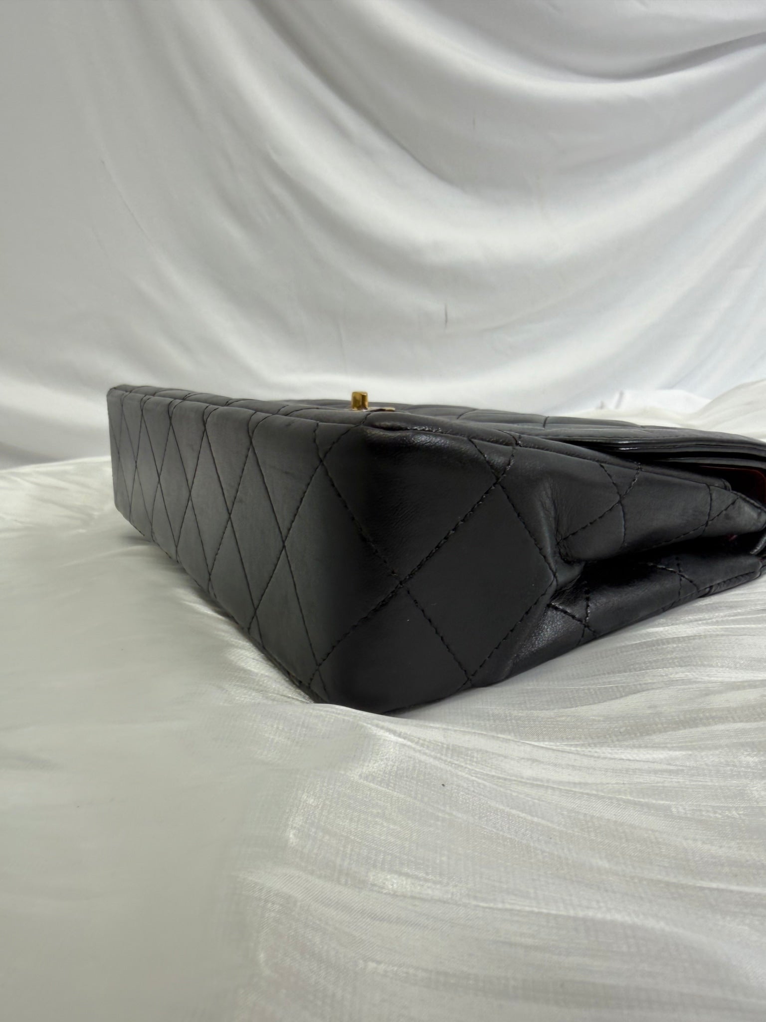 Chanel Black Quilted Calfskin Classic Double Flap Bag