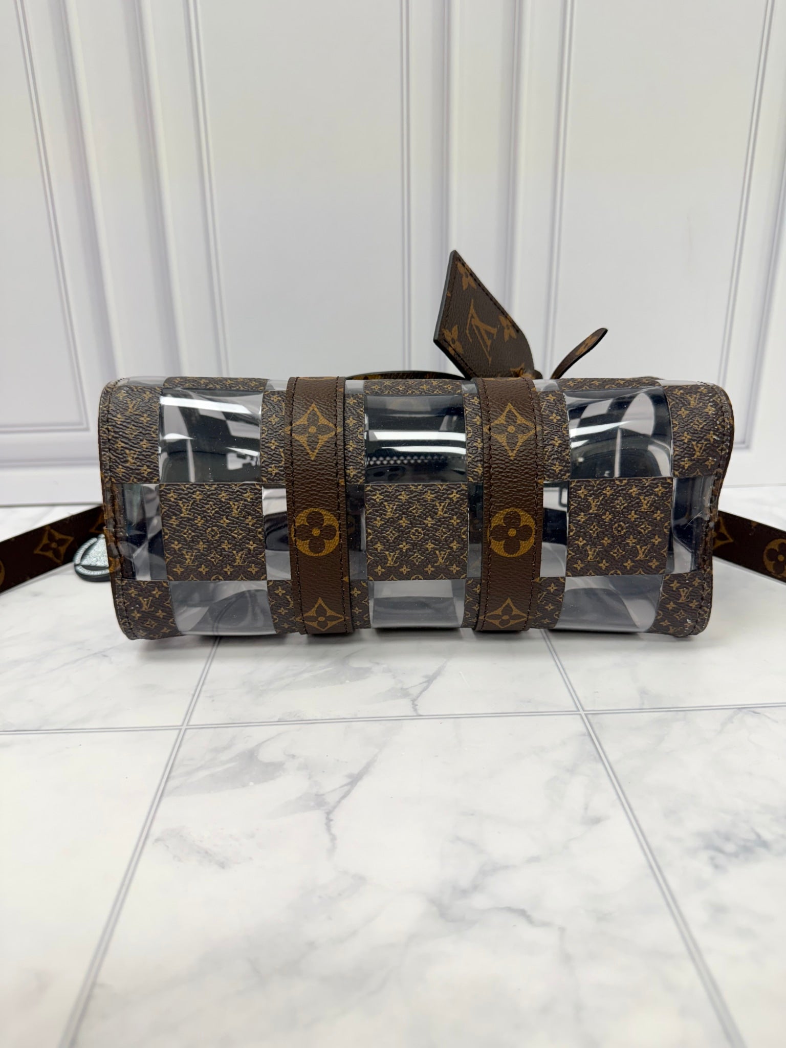 Louis Vuitton Monogram Clear PVC Keepall 25 Bandouliere 