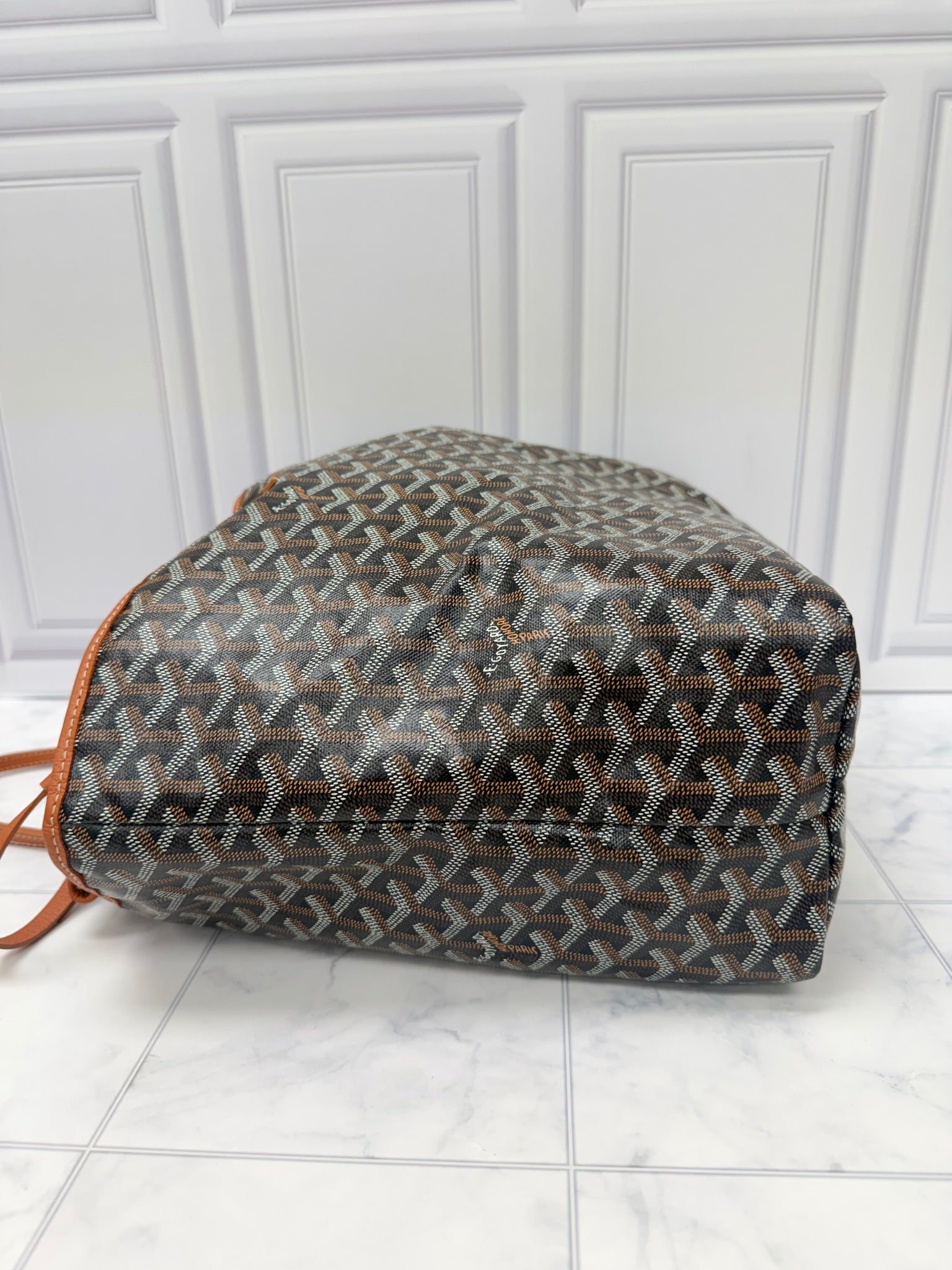 Goyard Black Goyardine Saint Louis PM Shoulder Bag