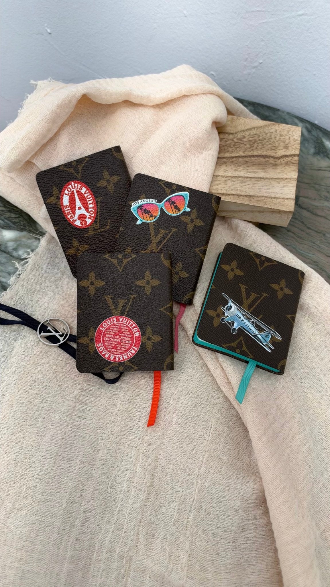 Louis Vuitton Monogram Mini Jules Notebook Set of 4