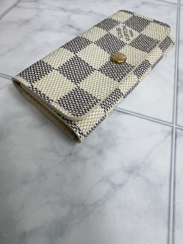 Louis Vuitton Damier Azur 4 Ring Key Case
