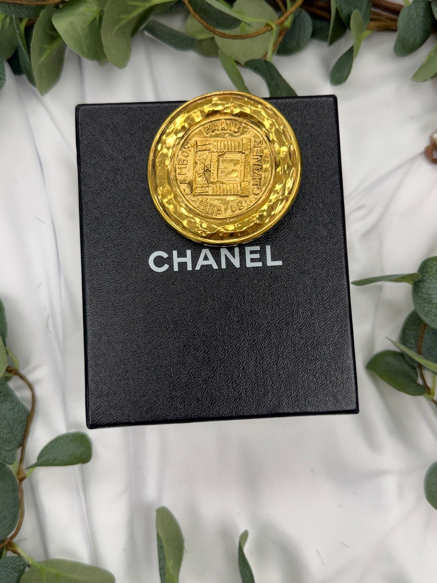 Chanel Gold Tone 31 Rue Cambon Brooch