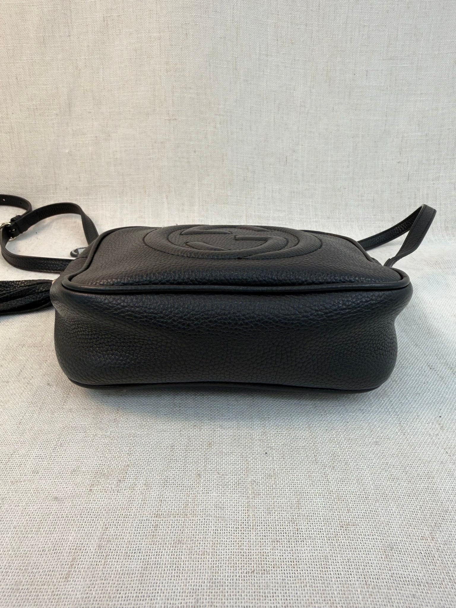 Gucci Black Leather Soho Disco Crossbody Bag