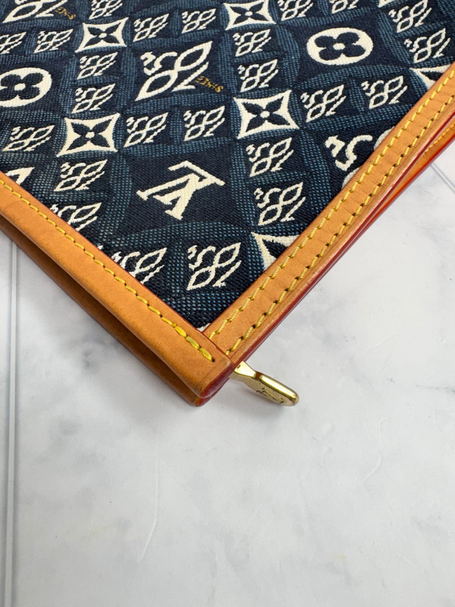 Louis Vuitton Blue Jacquard Monogram Since 1854 Toiletry Pouch 26