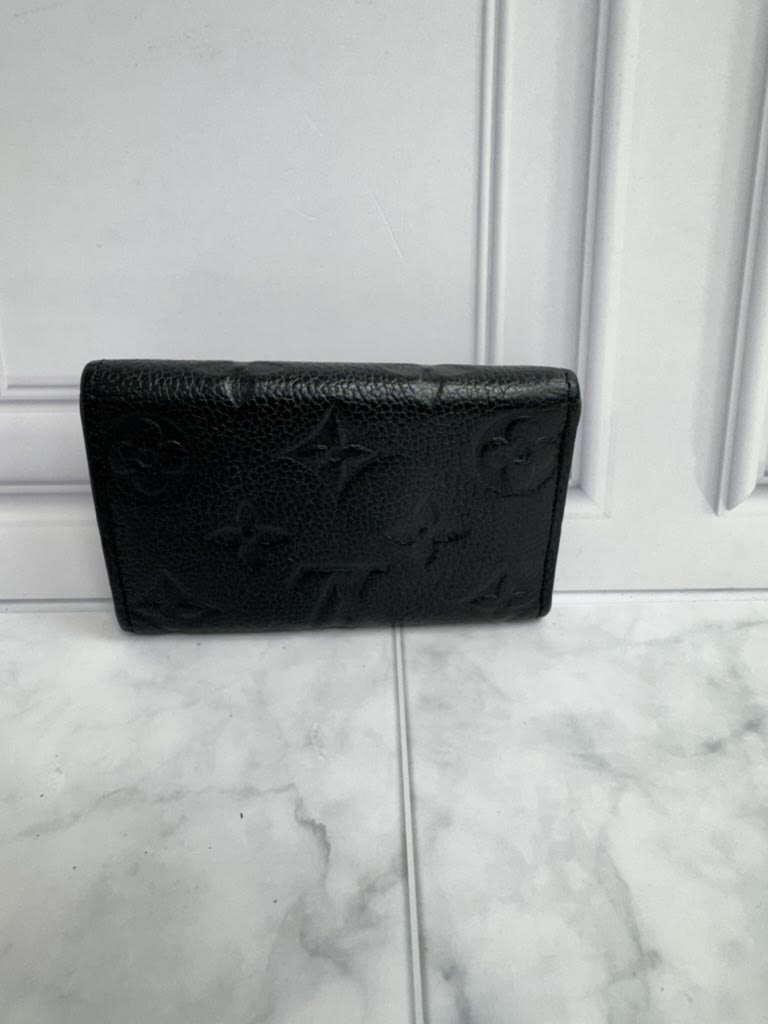 Louis Vuitton Black Empreinte Monogram 6 Ring Key Case