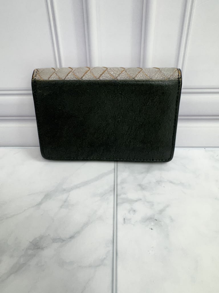 Bottega Veneta Tricolor Intrecciato Leather Card Case