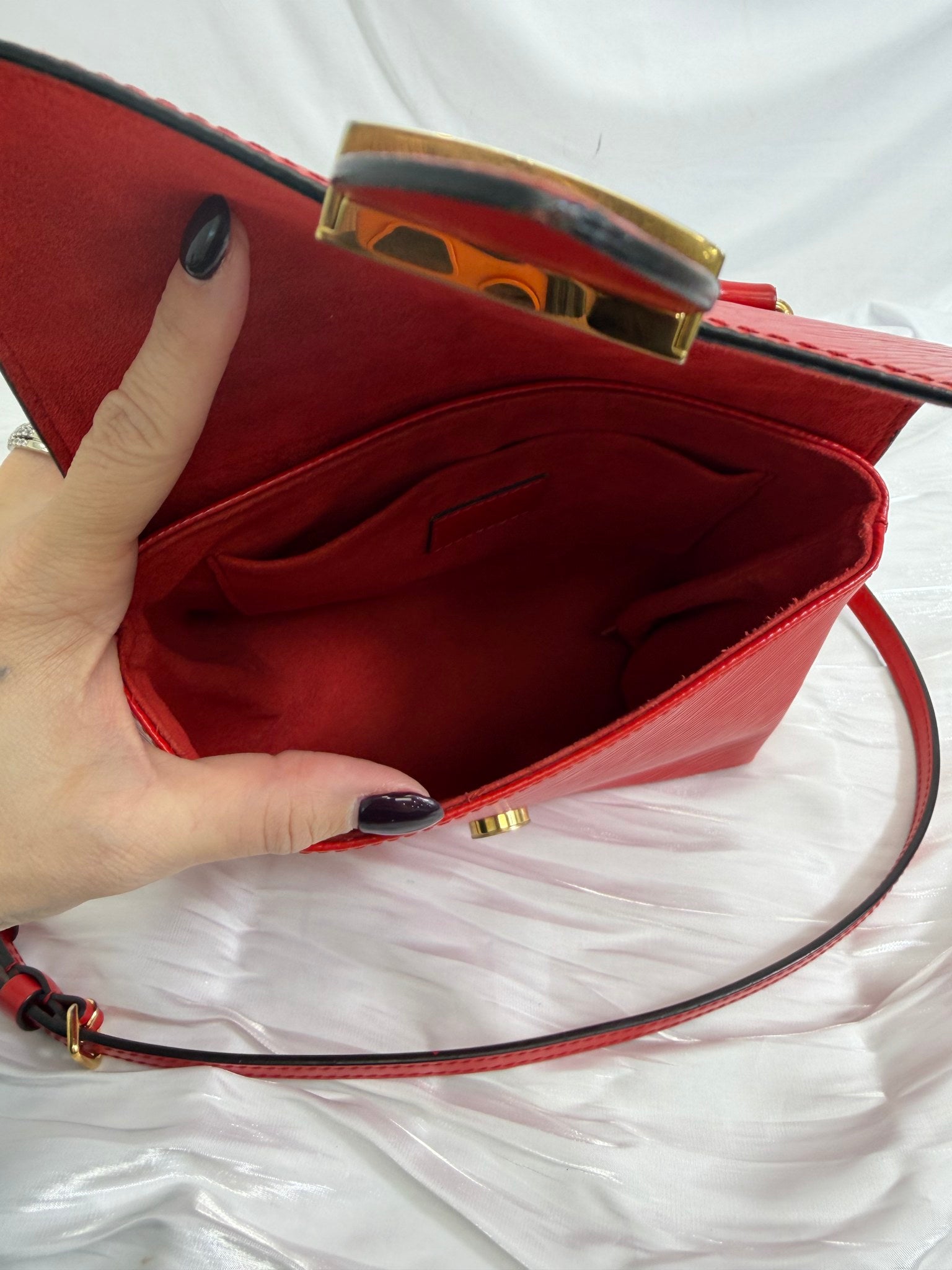 Louis Vuitton Red Epi Locky Coquelicot BB