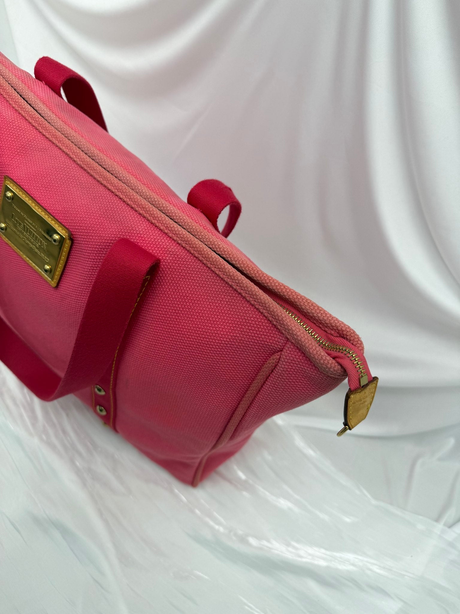 Louis Vuitton Pink Canvas Antigua Cabas GM Tote