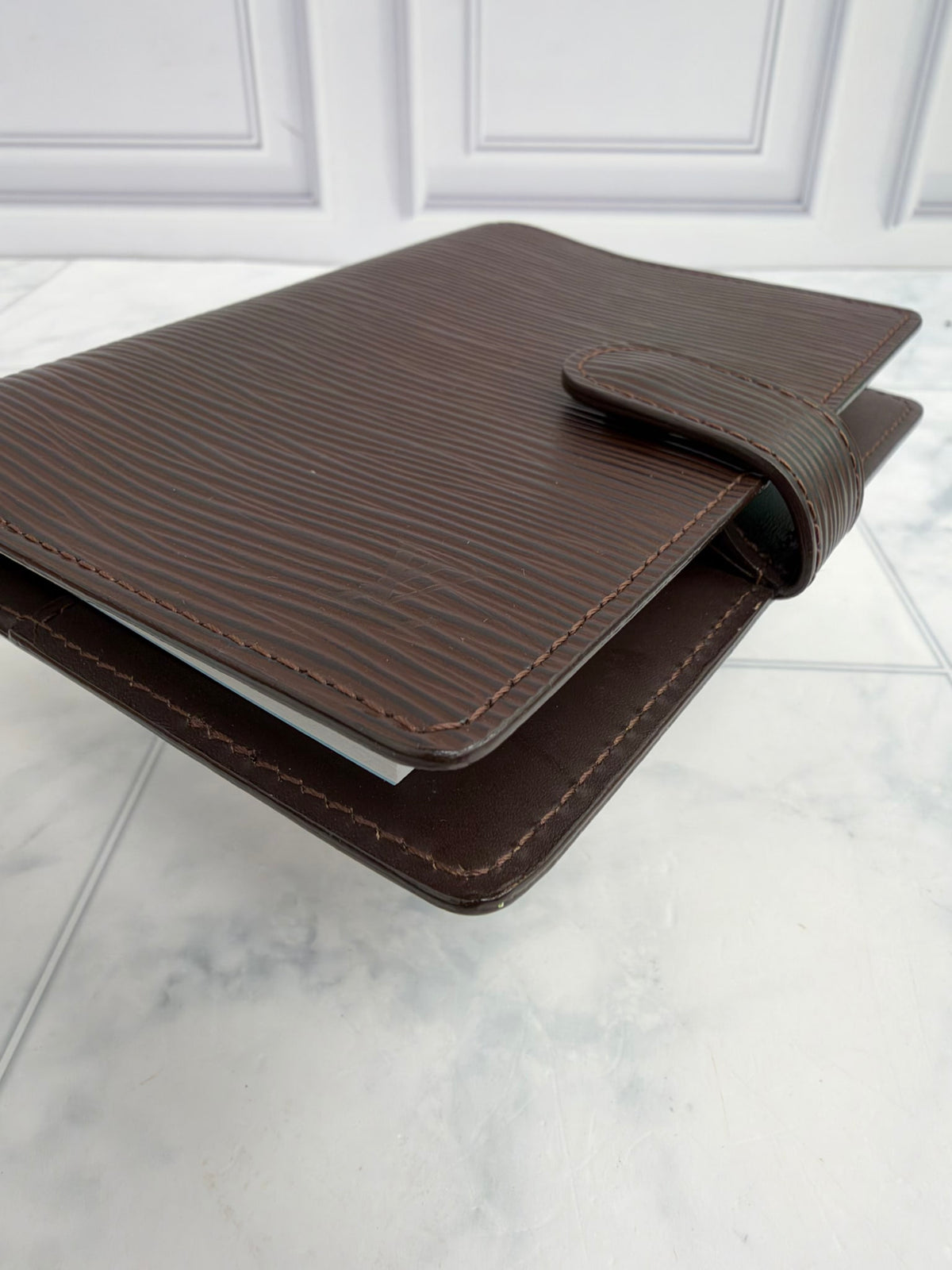 Louis Vuitton Brown Epi Leather Agenda PM