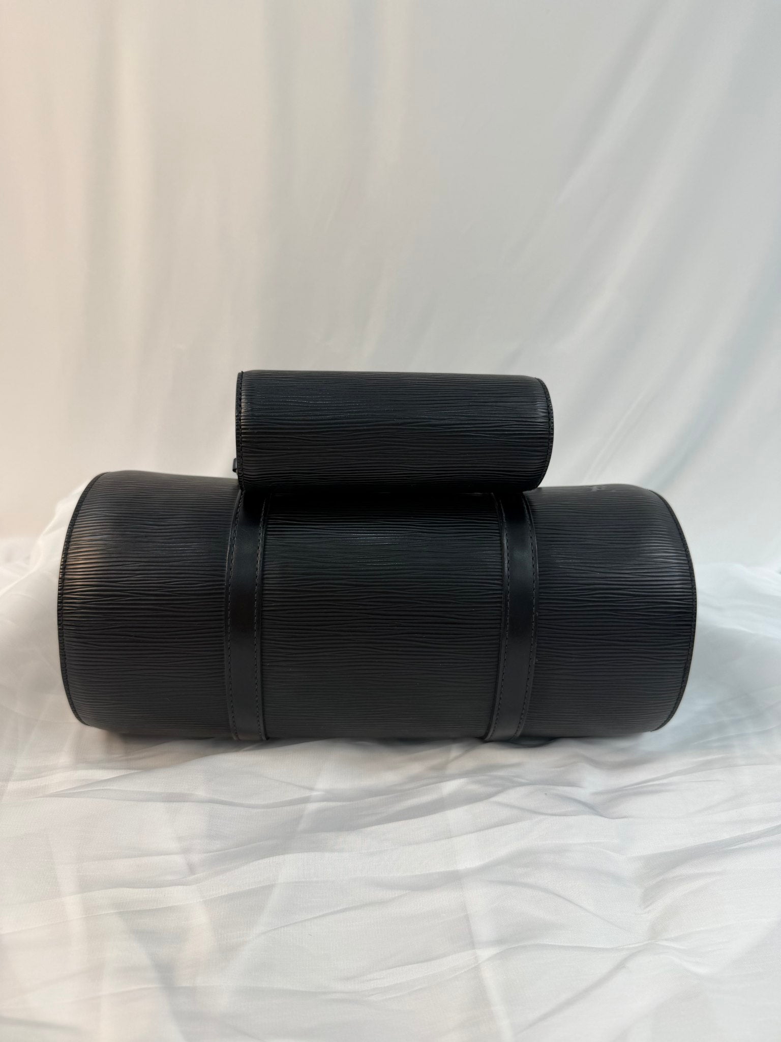 Louis Vuitton Black Epi Leather Soufflot Bag