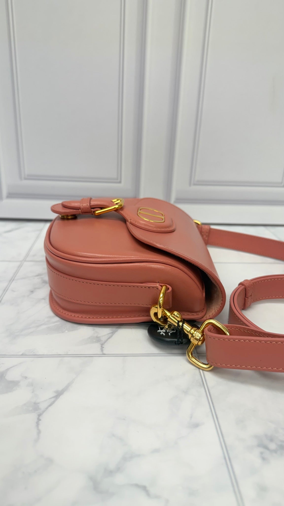 Christian Dior Pink Leather Crossbody Bag 