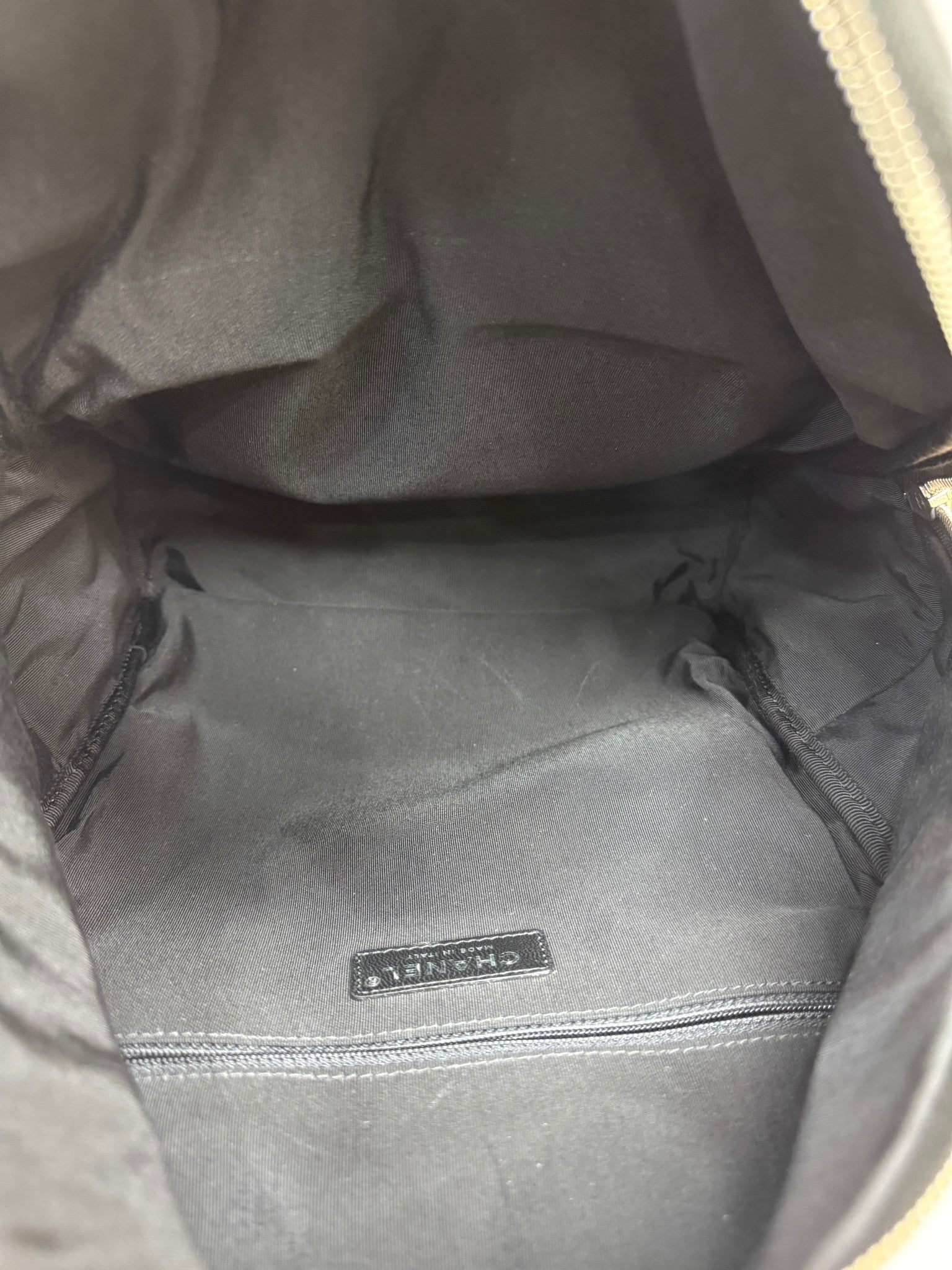 Chanel White Vinyl La Pausa Backpack Bag