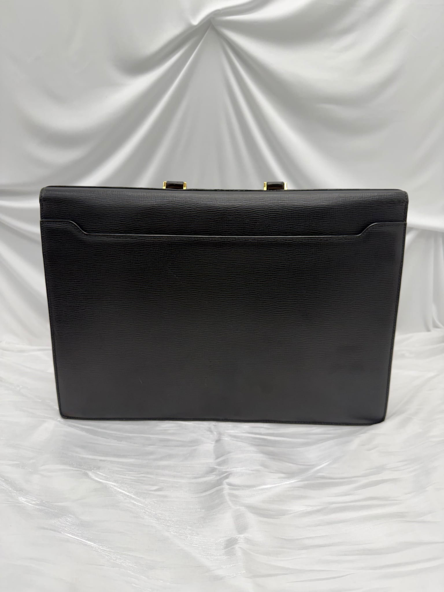 Loewe Vintage Black Leather Briefcase