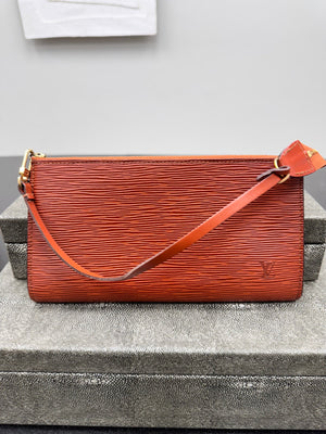 Louis Vuitton Brown Epi Pochette Accessoires