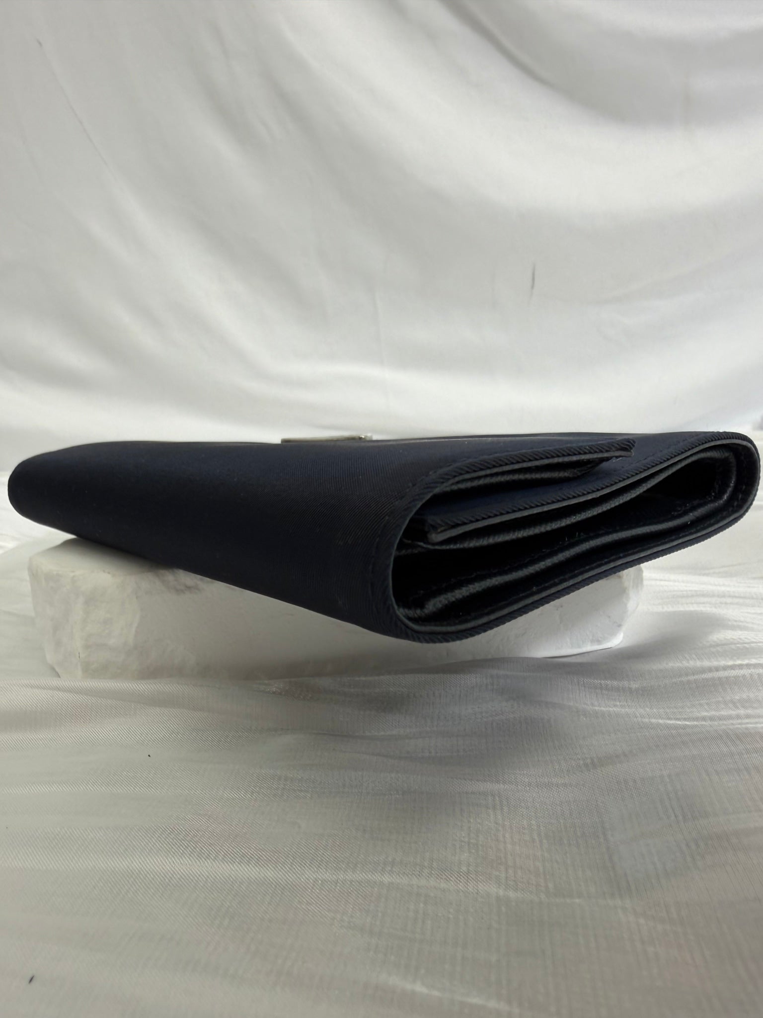 Prada Dark Navy Nylon Compact Wallet