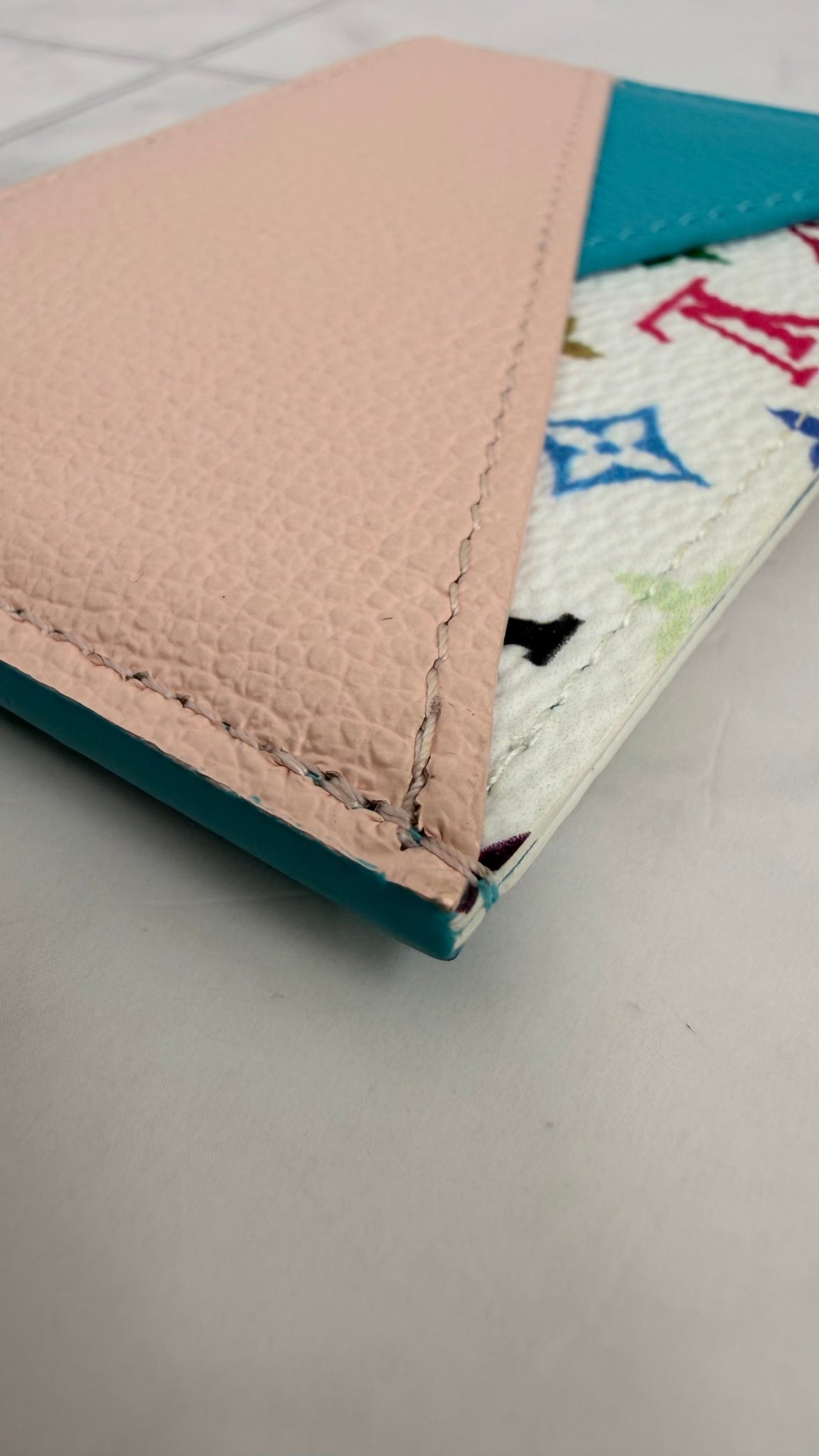 LIKE NEW - Louis Vuitton Multicolor Monogram Criss Cross Card Holder 
