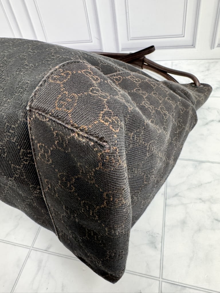 Gucci Brown GG Monogram Canvas Shoulder Bag