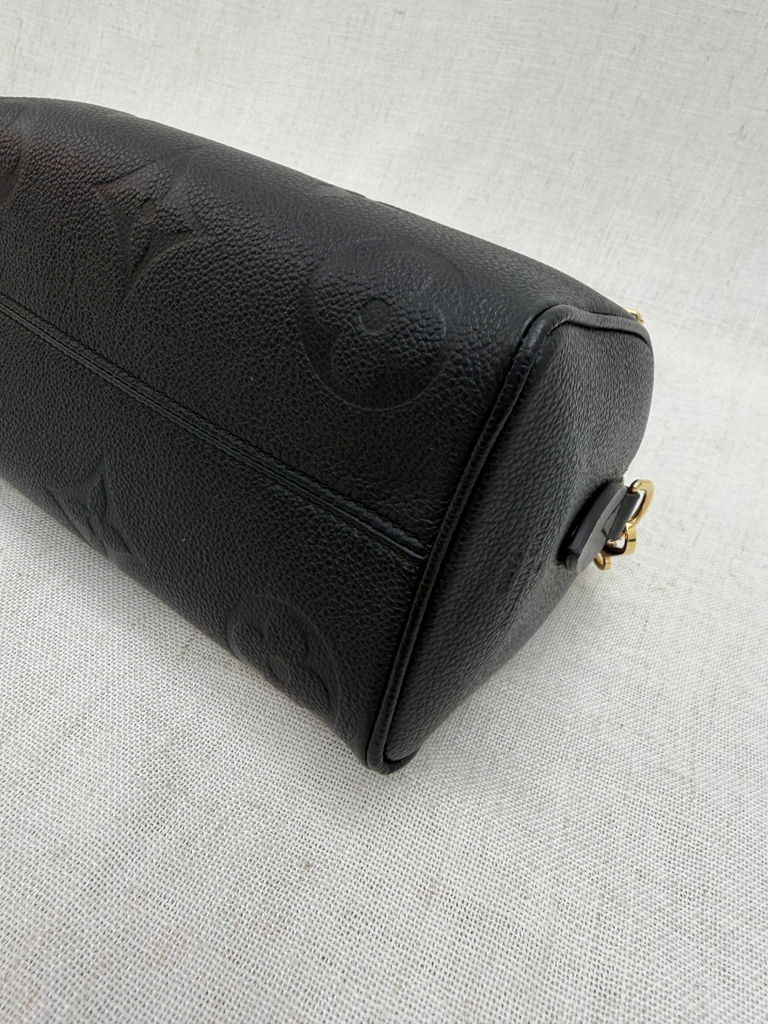 Louis Vuitton Black Empreinte Speedy 20 Bandouliere 