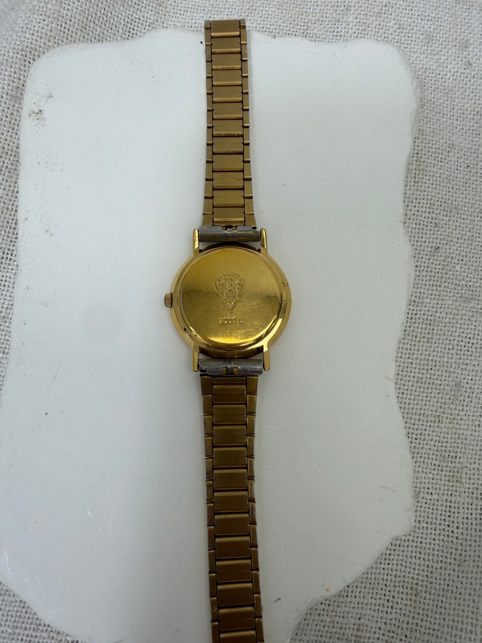 Gucci Gold Toned Metal Watch 