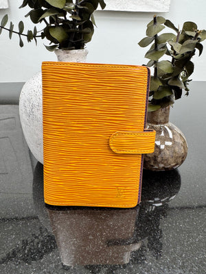 Louis Vuitton Yellow Epi Leather Agenda PM