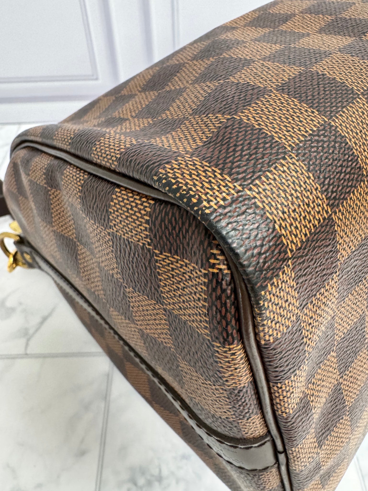 Louis Vuitton Damier Ebene Speedy 30 Bandouliere 