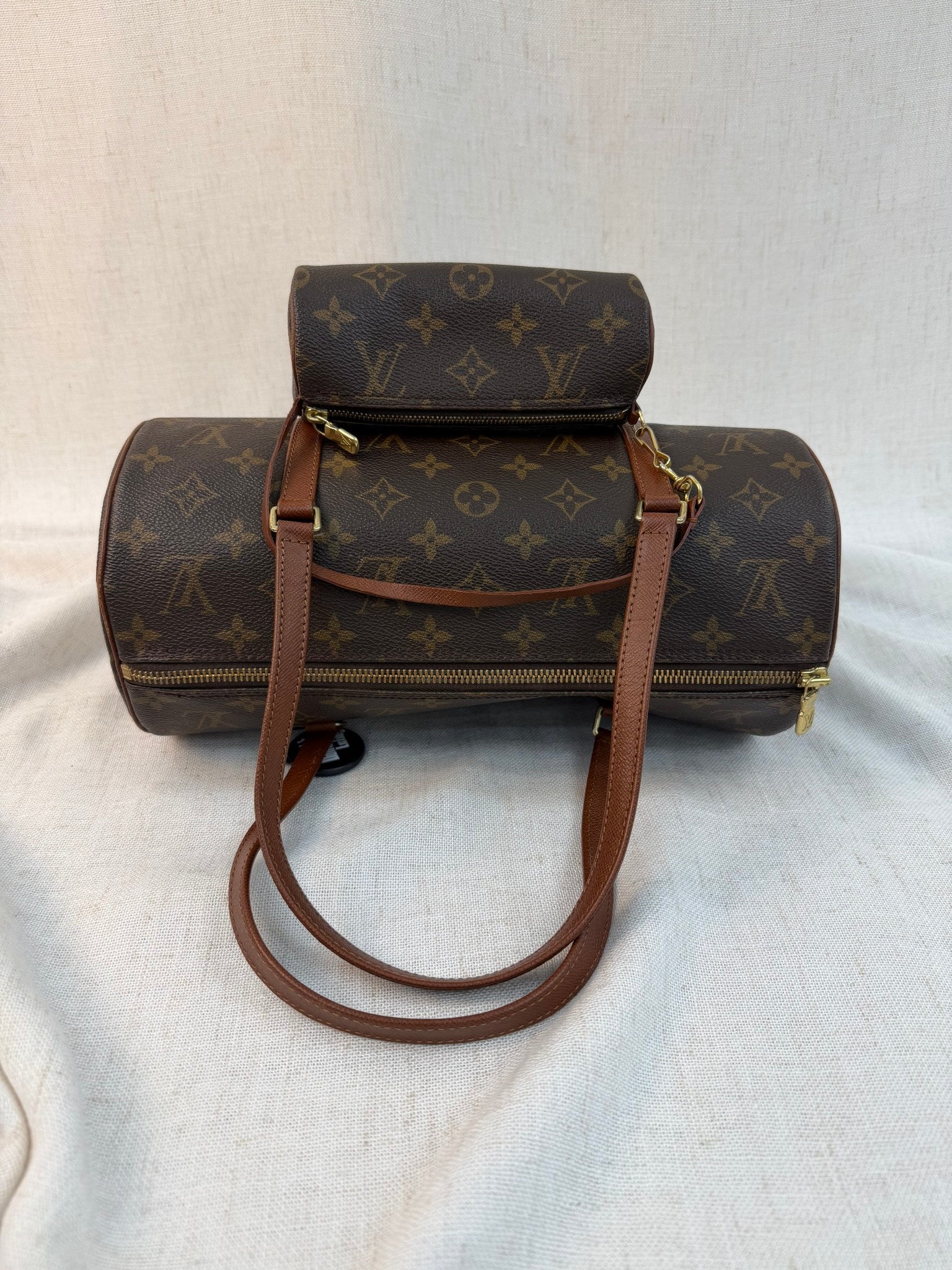 Louis Vuitton Monogram Papillon 30 Bag With Mini Papillon