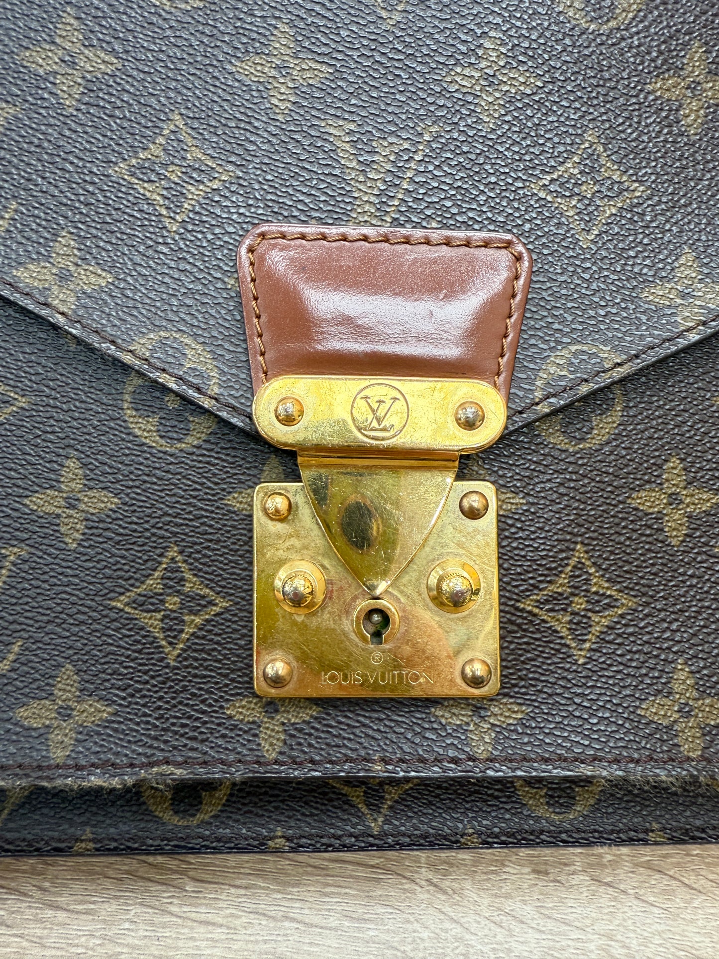  Louis Vuitton Monogram Monceau 2Way Bag