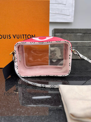 Louis Vuitton Red Monogram Giant Beach Pouch