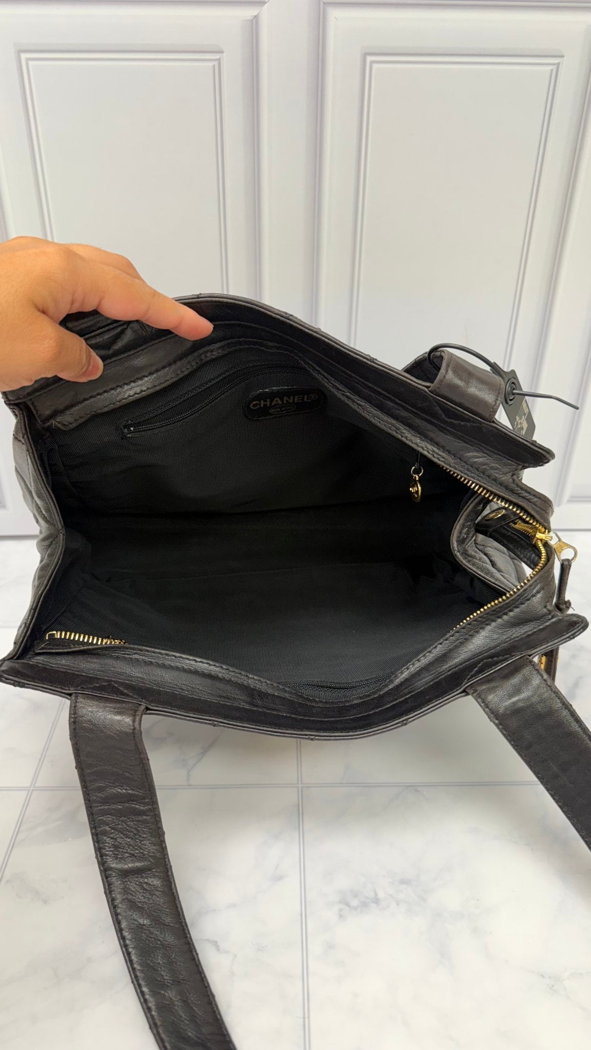 Chanel Chocolate Brown Lambskin Shoulder Bag