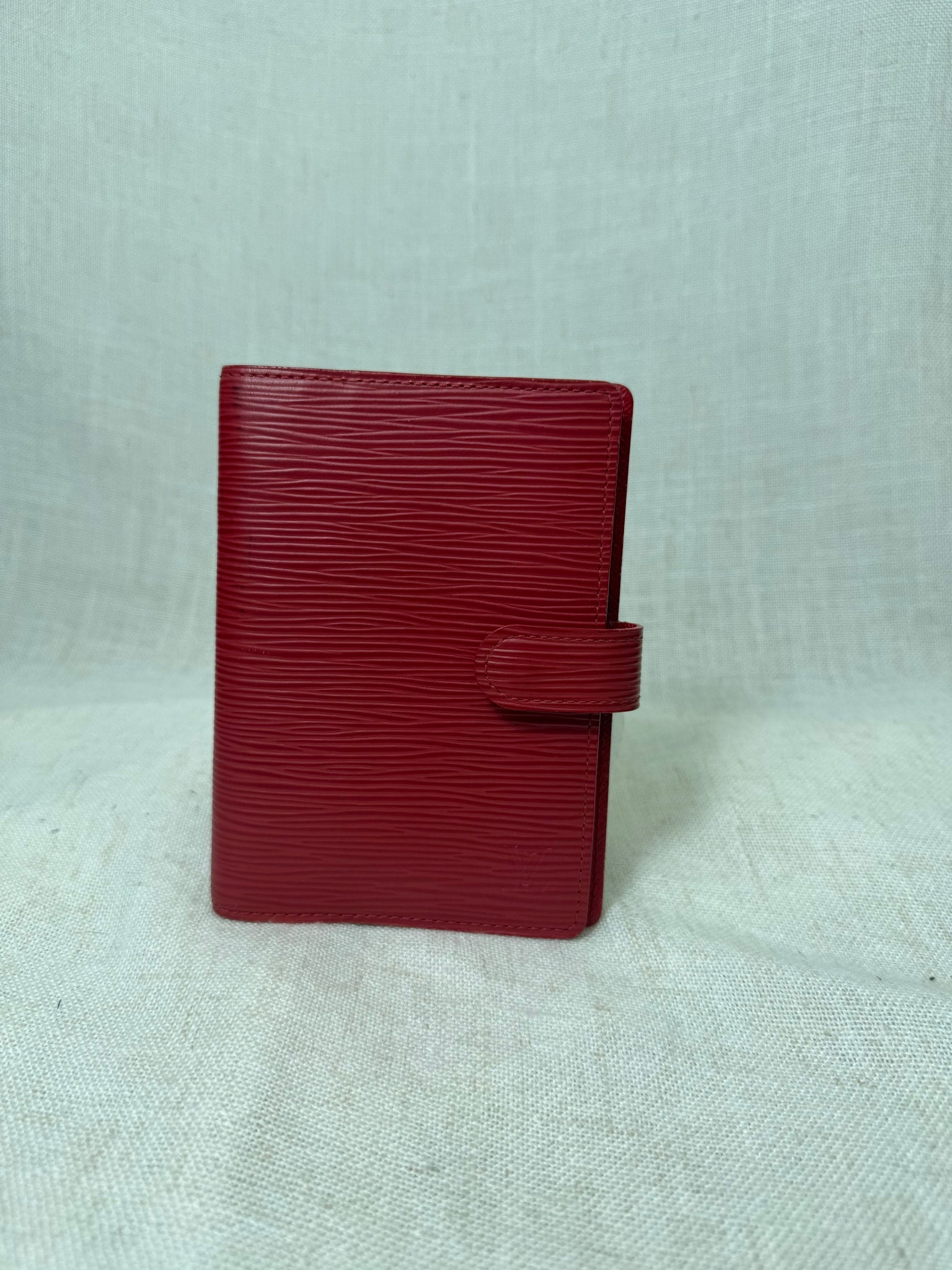 Louis Vuitton Red Epi Leather Passport Agenda PM 