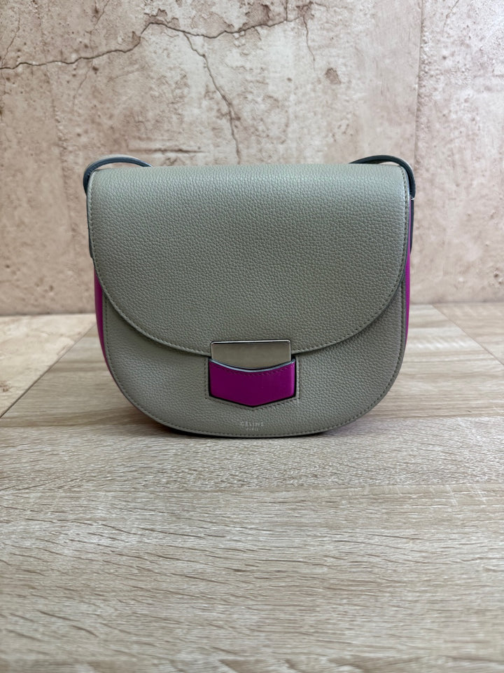 Celine Bicolor Leather Crossbody