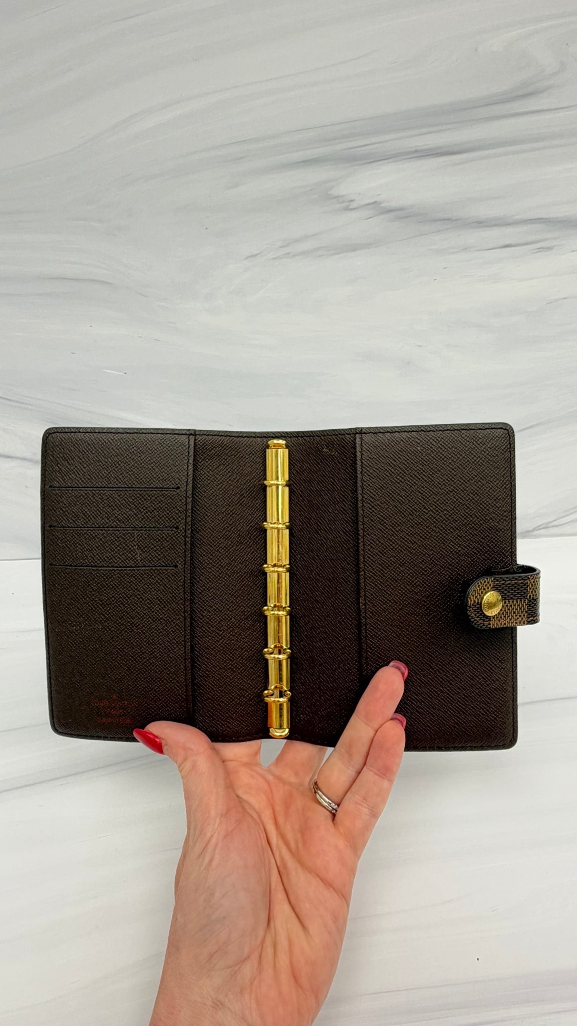 Louis Vuitton Damier Ebene Agenda PM Cover 