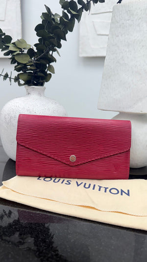 Louis Vuitton Pink Epi Leather Sarah Wallet