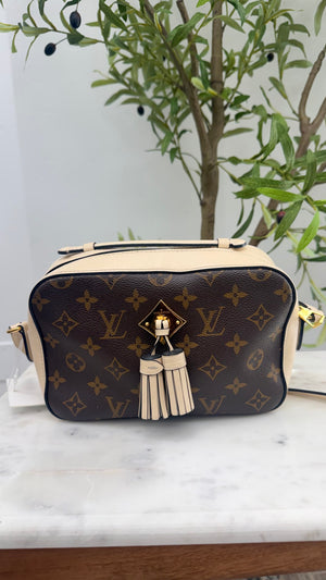 Louis Vuitton Monogram Cream Saintonge Crossbody Bag