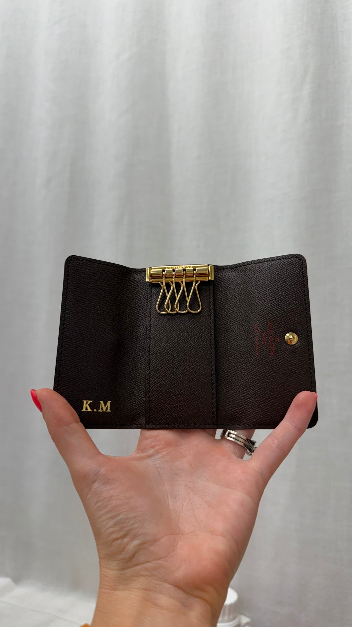 Louis Vuitton Damier Ebene 4 Key Holder