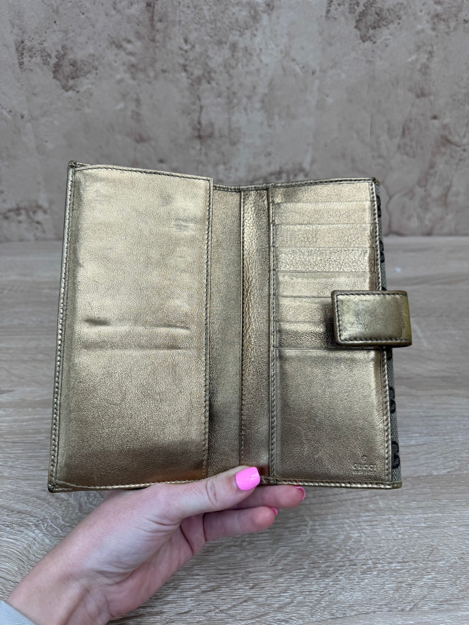 Gucci Canvas Long Wallet