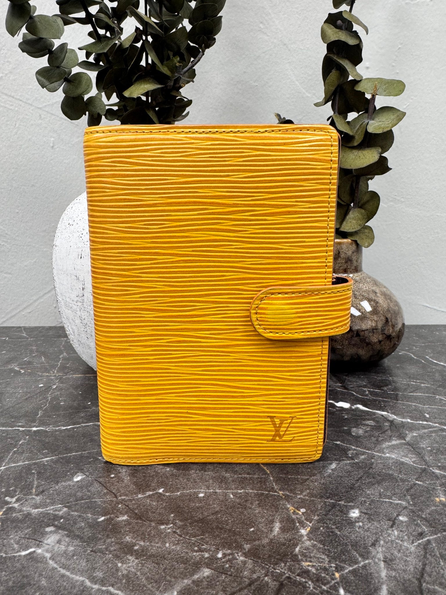 Louis Vuitton Yellow Epi Leather Agenda PM
