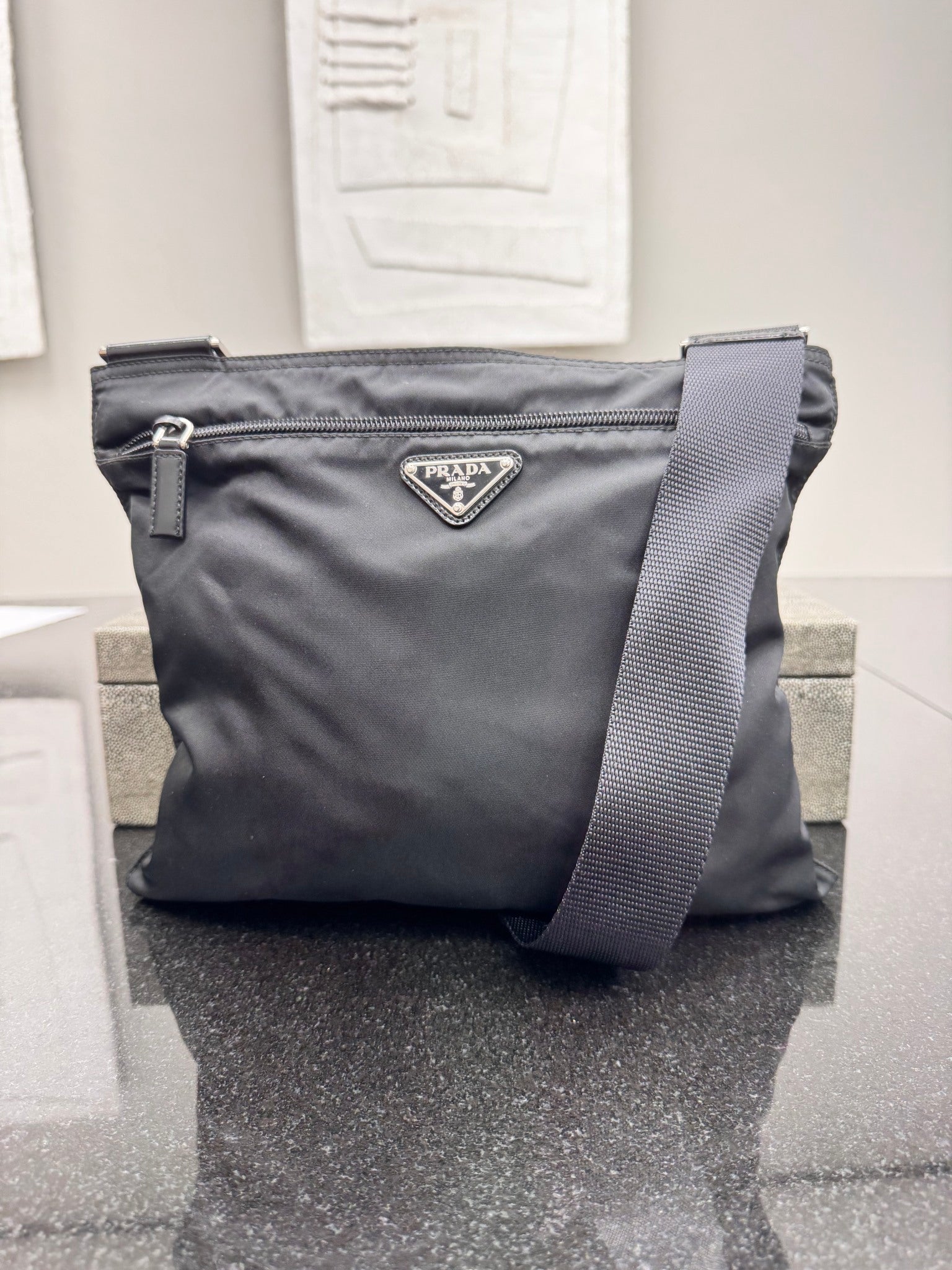 Prada Black Nylon Crossbody Bag