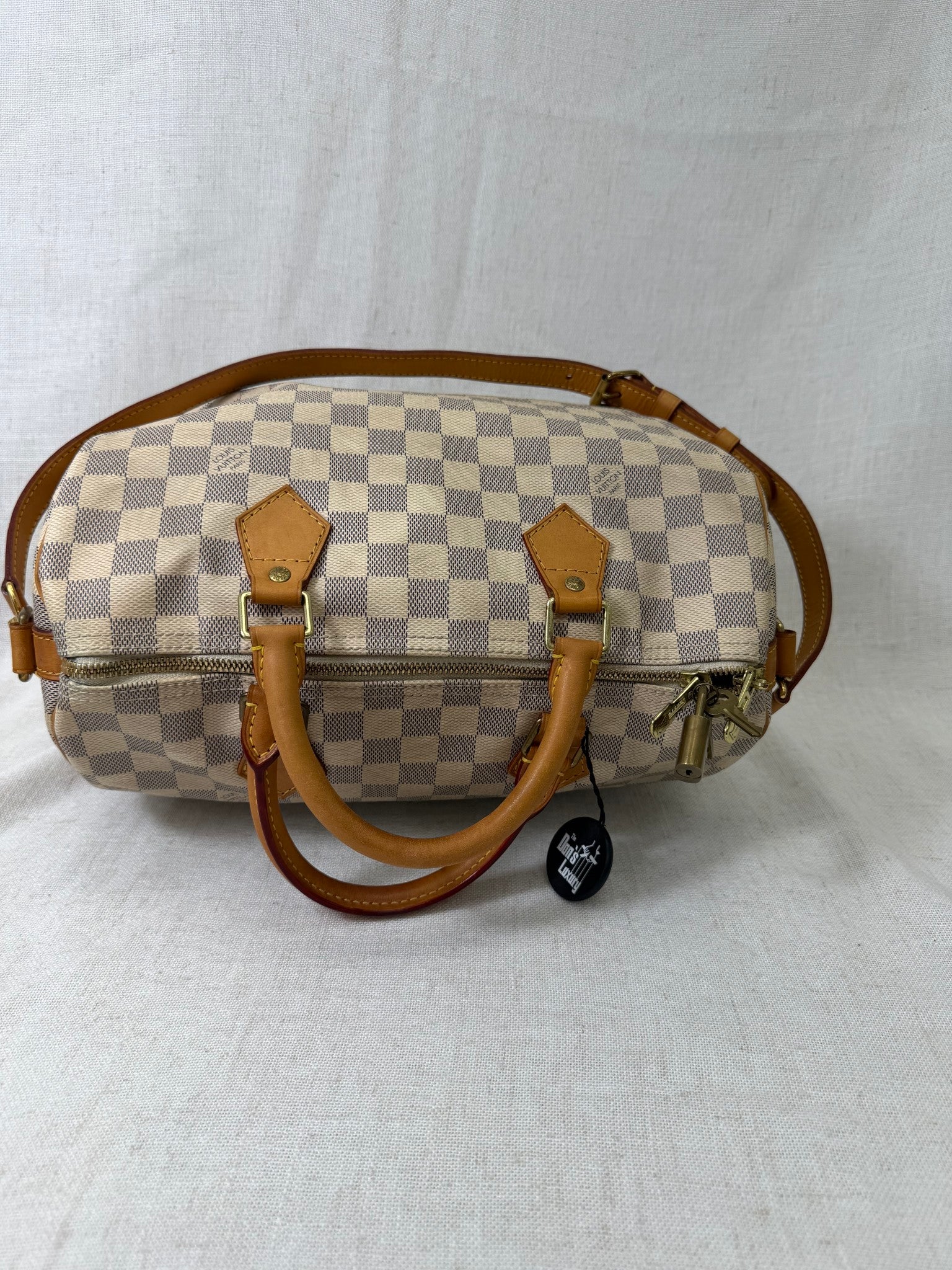 Louis Vuitton Damier Azur Speedy 30 Bandouliere