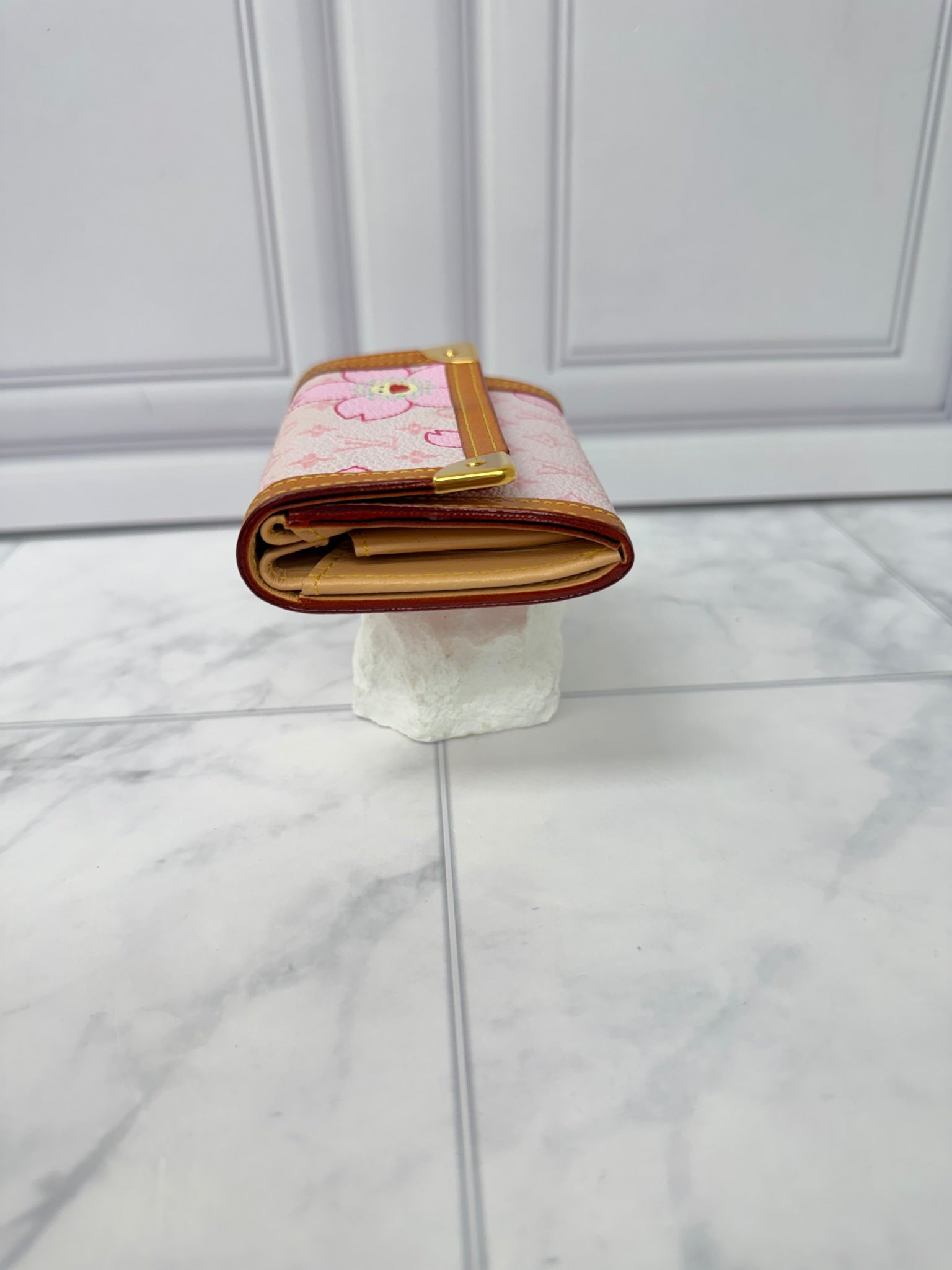 Louis Vuitton Monogram Pink Cherry Blossom Coin Purse 