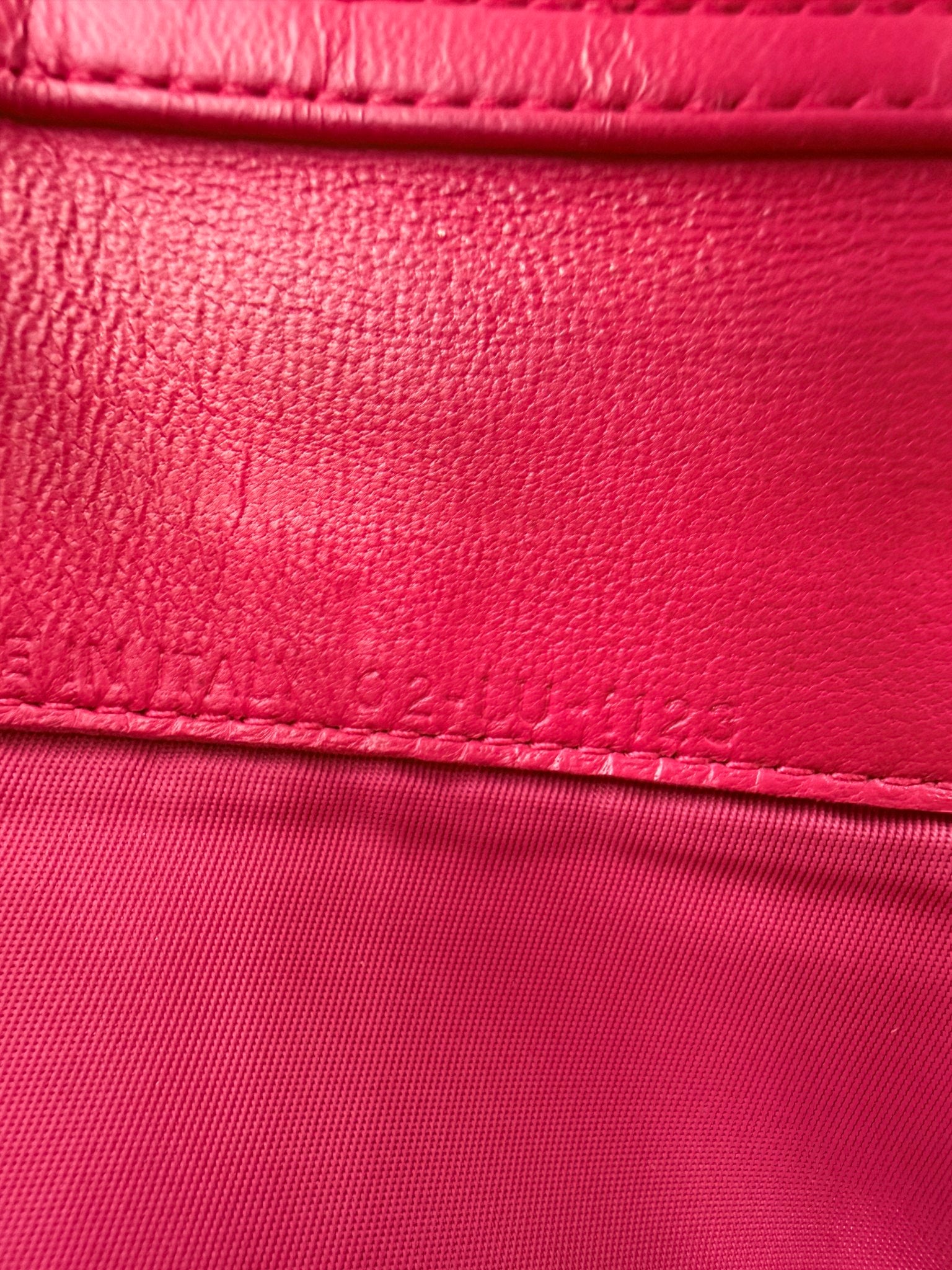 Christian Dior Pink Leather Cannage Crossbody Wallet on a Chain