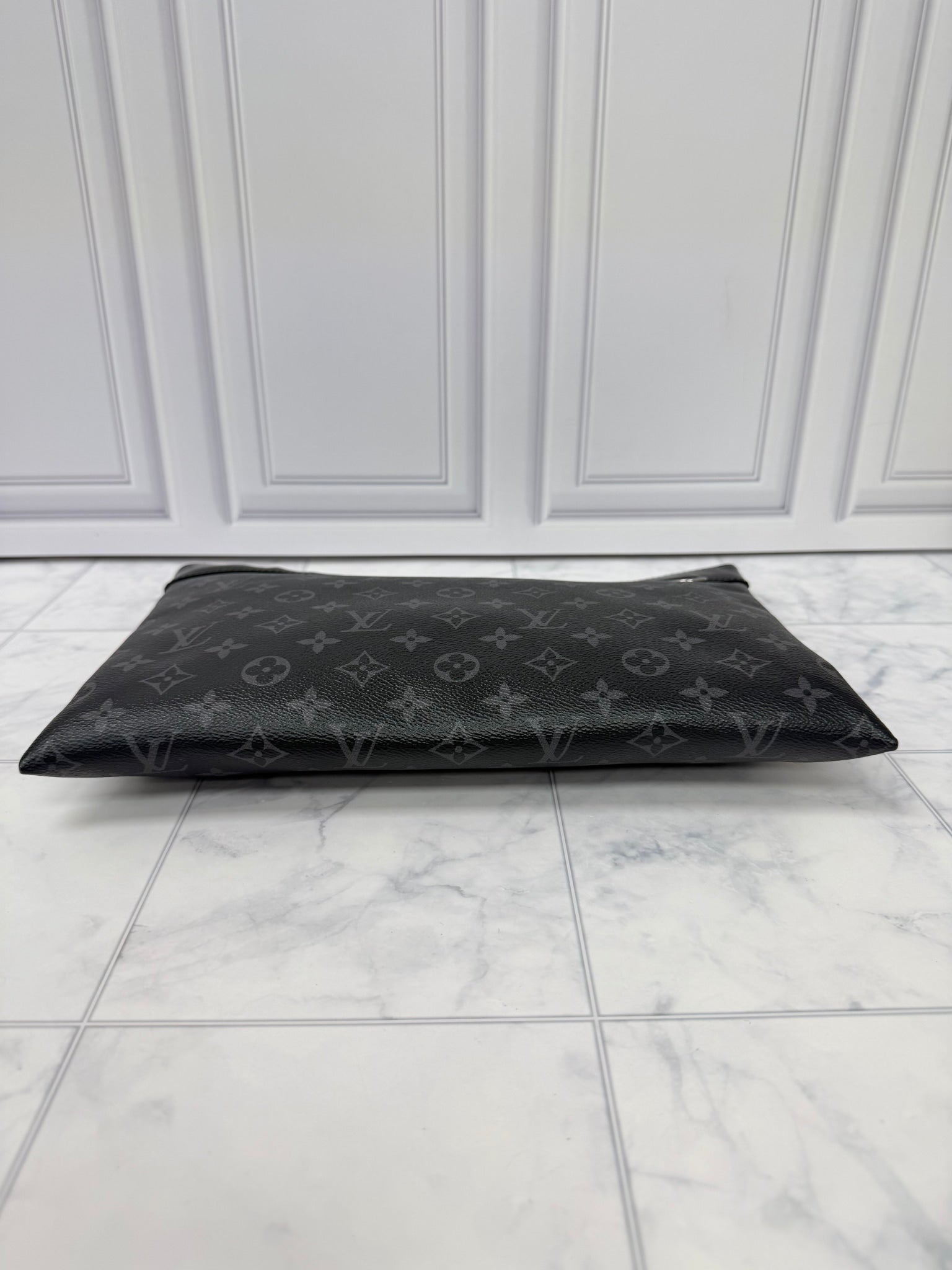 Louis Vuitton Monogram Eclipse Pochette To Go Clutch 