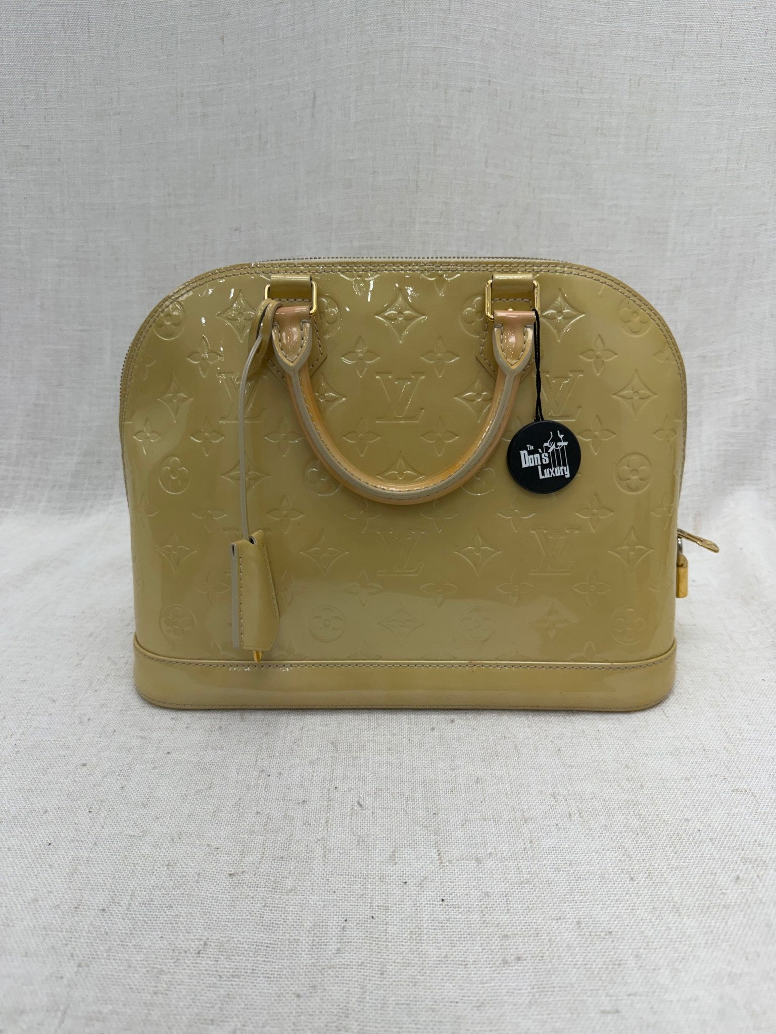 Louis Vuitton Yellow Vernis Alma PM