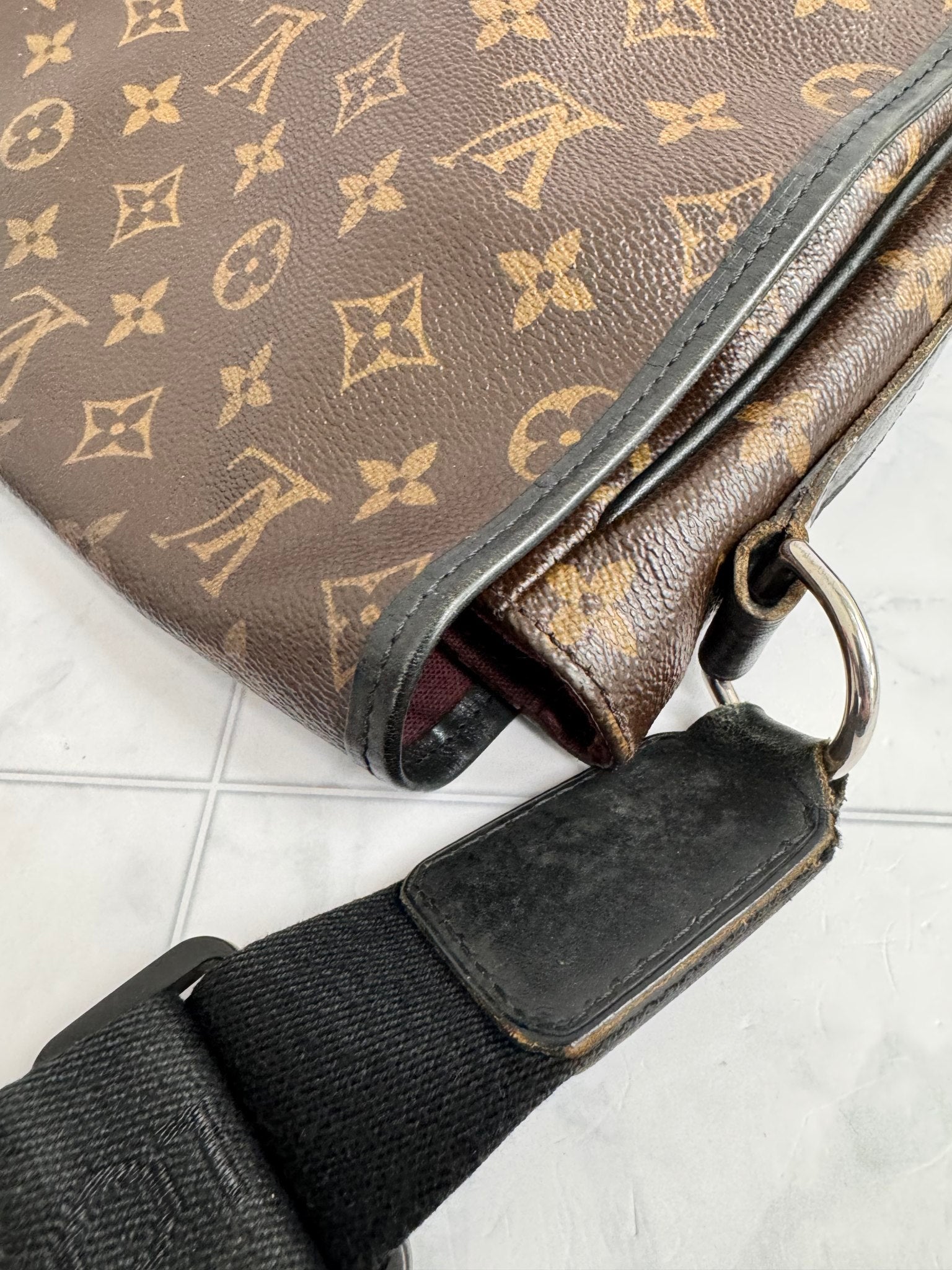 Louis Vuitton Monogram Macassar Bass Messenger Bag MM