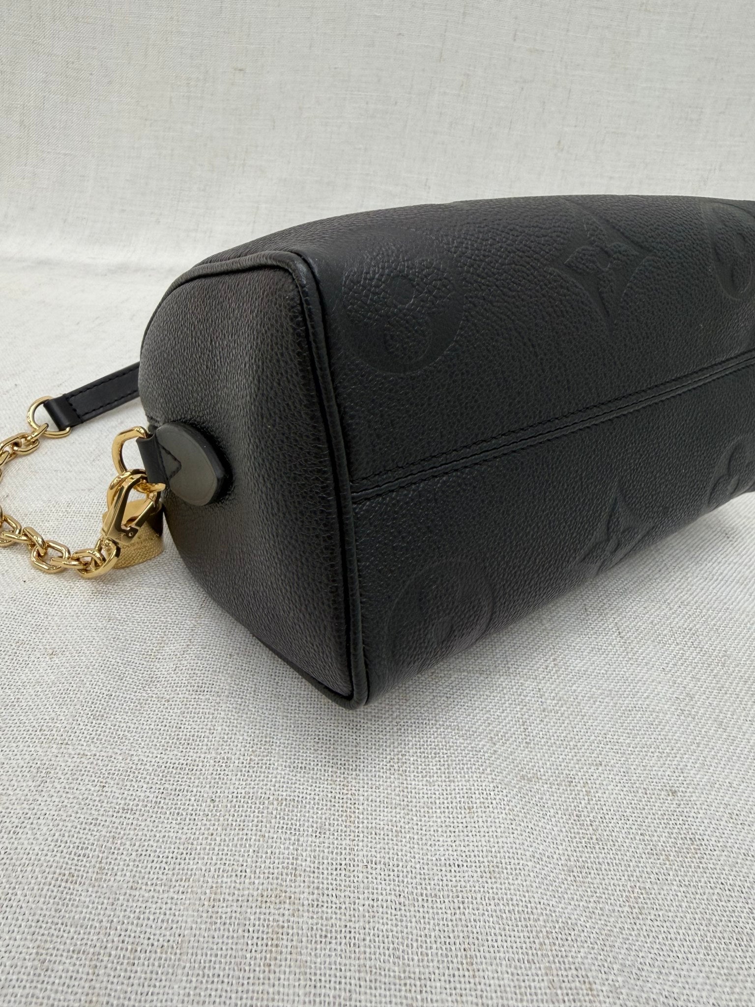 Louis Vuitton Black Empreinte Speedy 20 Bandouliere 