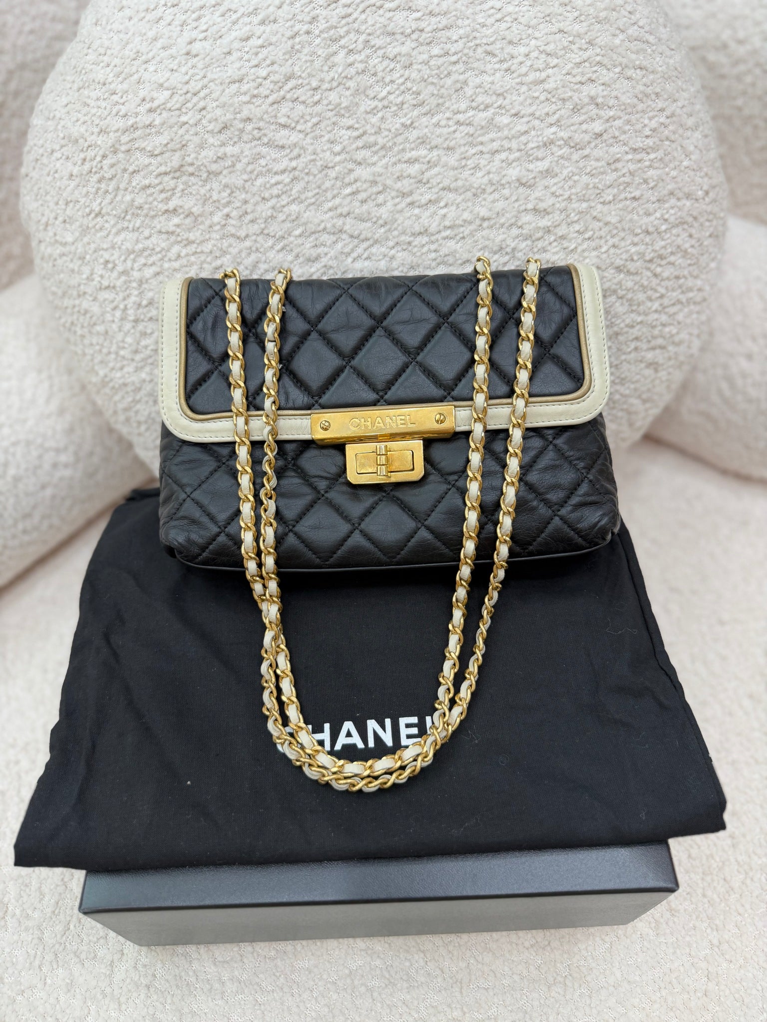 Chanel Black Lambskin Small Reissue Flap Bag